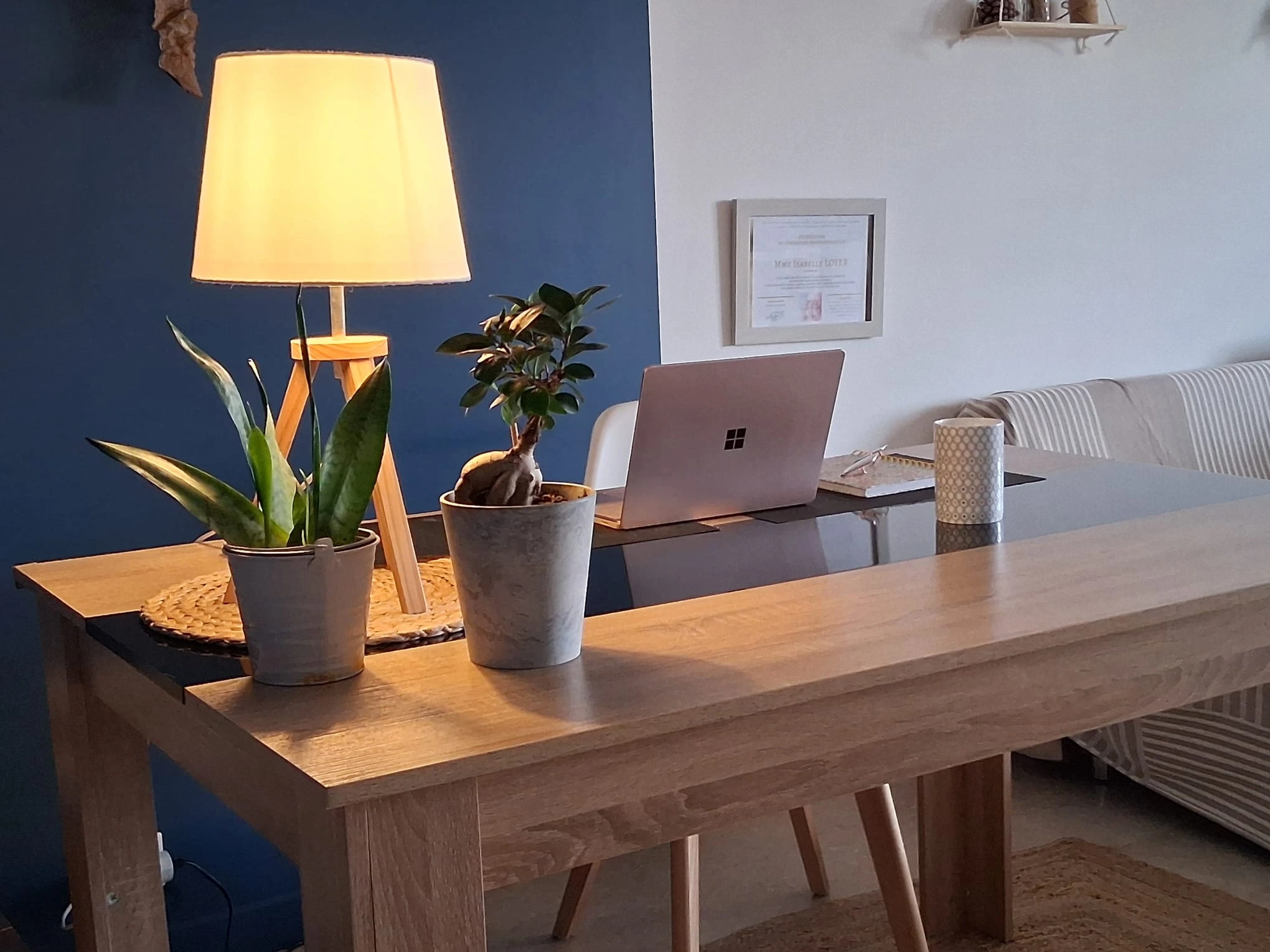 Cabinet d'Isabelle Loyer au Cannet — espace de thérapie